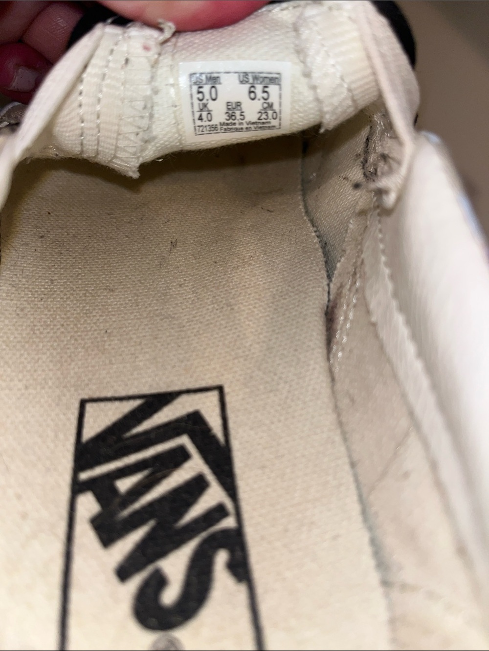 Vans Women’s Patchwork Slip-On Sneakers in Black, Yellow, Orange, Tan, Blue - Picture 5 of 5